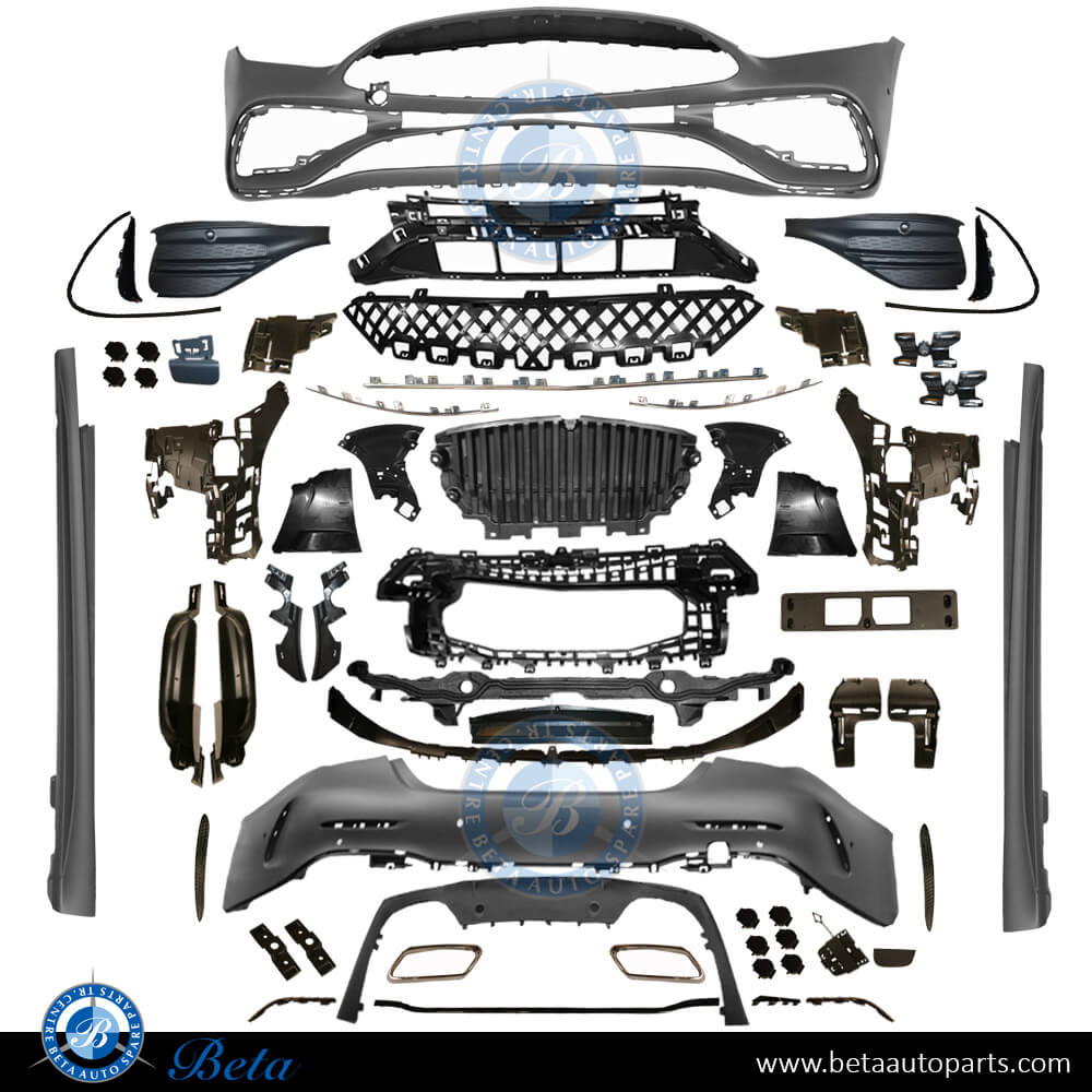 Mercedes C-Class W206 (2022-Up), Body Kit Normal AMG with Park Assist with Silver Moulding, Taiwan Mercedes C-Class W206 (2022-Up), Body Kit Normal AMG with Park Assist with Silver Moulding, Taiwan